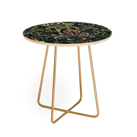 DESIGN d´annick Woodland moss dark Round Side Table