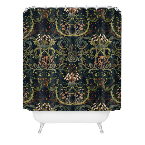 DESIGN dannick Woodland moss dark Shower Curtain