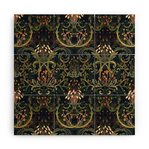 DESIGN dannick Woodland moss dark Wood Wall Mural