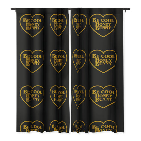DirtyAngelFace Be Cool Honey Bunny Funny Blackout Window Curtain