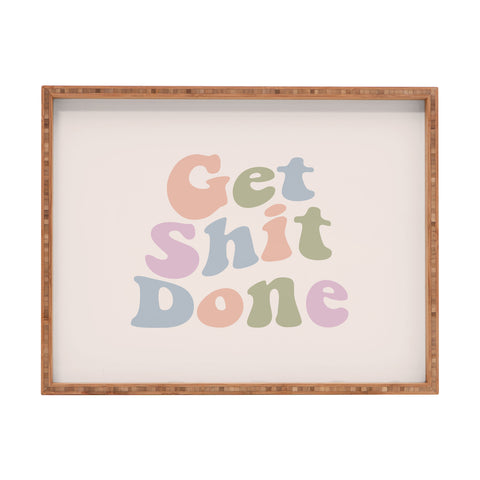 DirtyAngelFace Get Shit Done Rectangular Tray