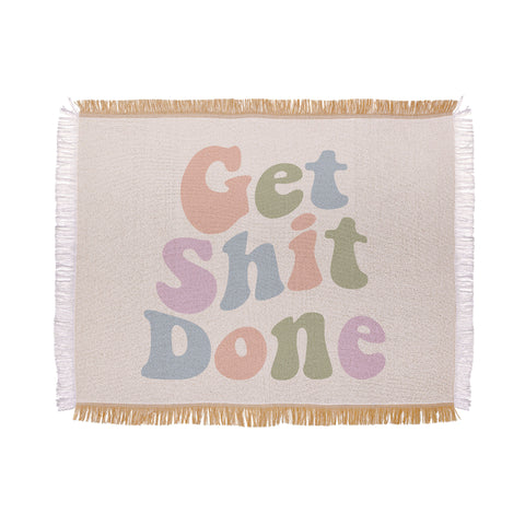 DirtyAngelFace Get Shit Done Throw Blanket