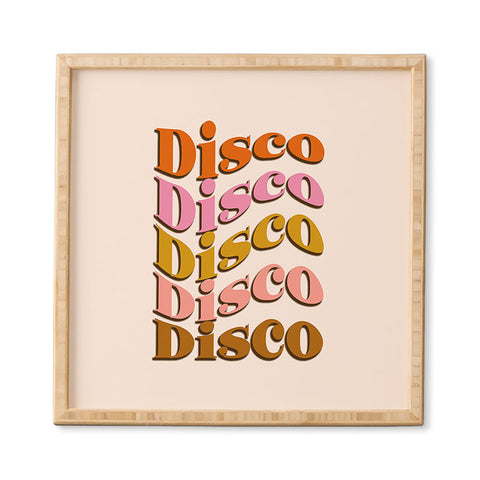 DirtyAngelFace Groovy Disco Disco Framed Wall Art