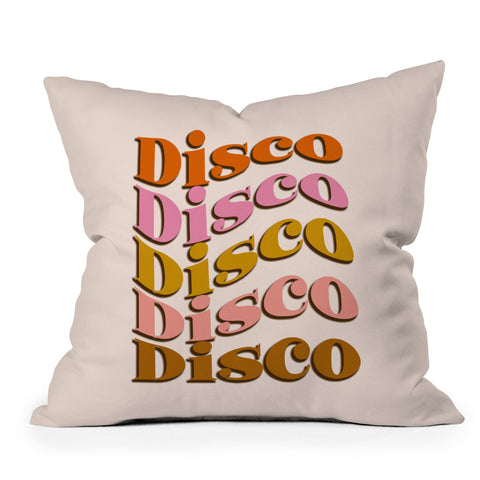 DirtyAngelFace Groovy Disco Disco Throw Pillow