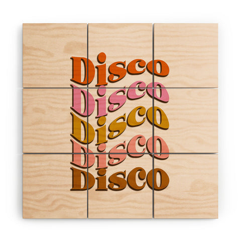 DirtyAngelFace Groovy Disco Disco Wood Wall Mural