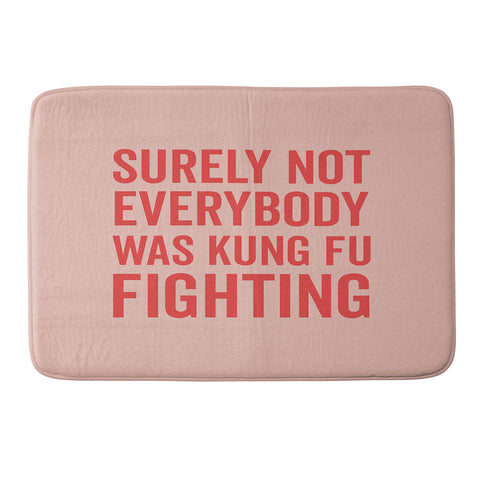 DirtyAngelFace Kung Fu Fighting Memory Foam Bath Mat