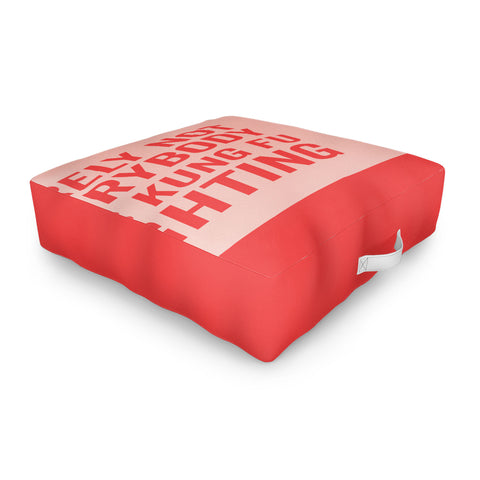 DirtyAngelFace Kung Fu Fighting Outdoor Floor Cushion