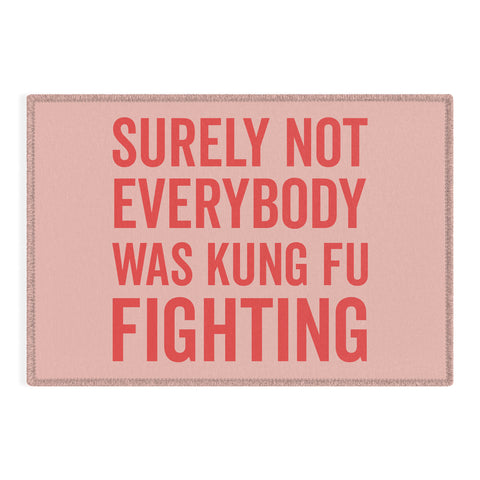 DirtyAngelFace Kung Fu Fighting Outdoor Rug