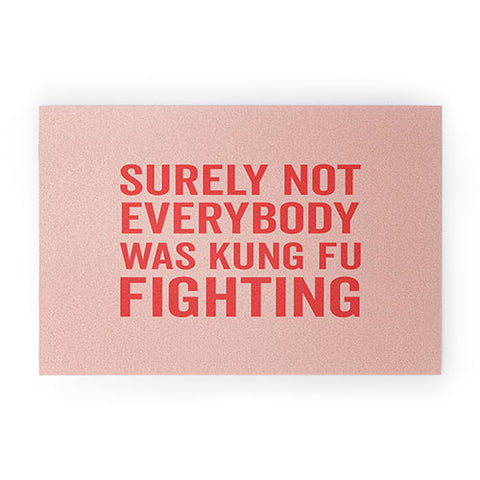 DirtyAngelFace Kung Fu Fighting Welcome Mat