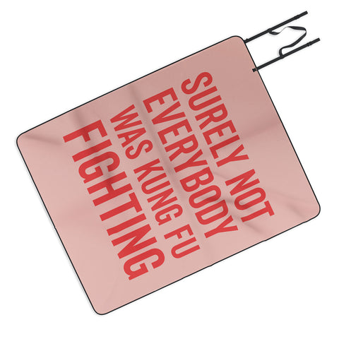 DirtyAngelFace Kung Fu Fighting Picnic Blanket