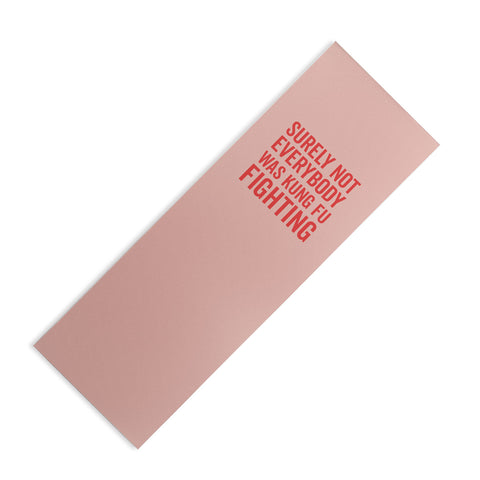 DirtyAngelFace Kung Fu Fighting Yoga Mat