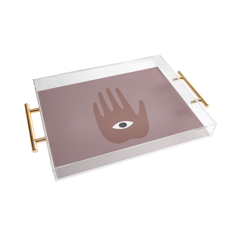 Djaheda Richers Hamsa II Acrylic Tray