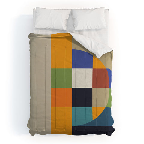 Dominique Vari Words Bauhaus Abstract Eclipse Comforter