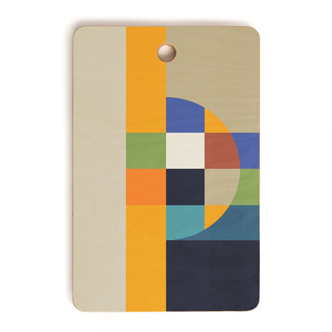 Dominique Vari Words Bauhaus Abstract Eclipse Cutting Board Rectangle