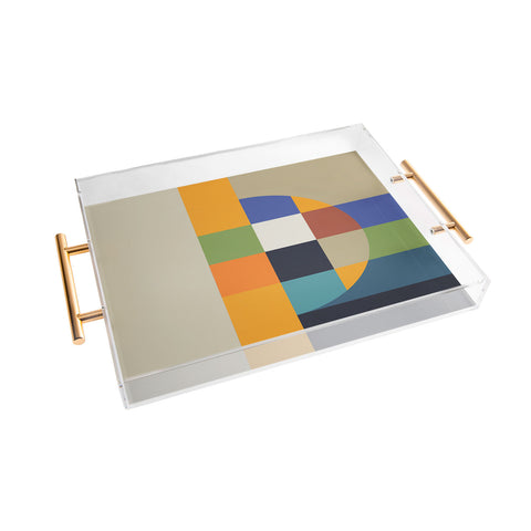 Dominique Vari Words Bauhaus Abstract Eclipse Acrylic Tray