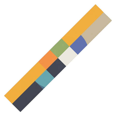 Dominique Vari Words Bauhaus Abstract Eclipse Table Runner