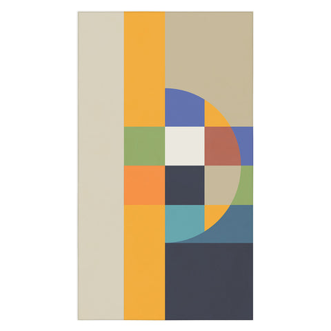 Dominique Vari Words Bauhaus Abstract Eclipse Tablecloth