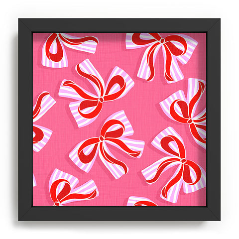 Dominique Vari Words Ditsy Kitsch Ribbons and bows Recessed Framing Square