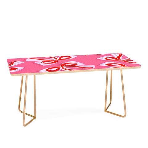Dominique Vari Words Ditsy Kitsch Ribbons and bows Coffee Table