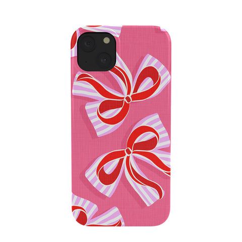Dominique Vari Words Ditsy Kitsch Ribbons and bows Phone Case