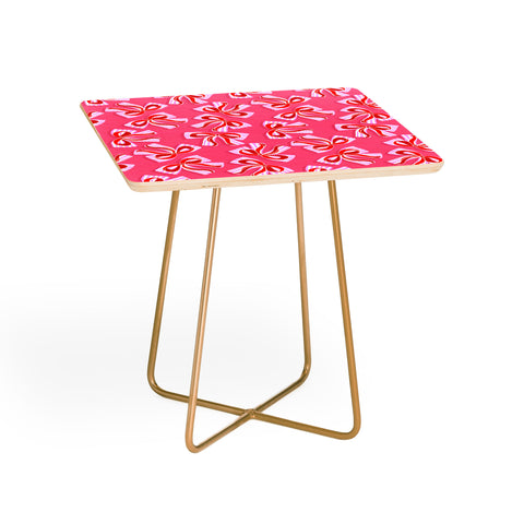 Dominique Vari Words Ditsy Kitsch Ribbons and bows Side Table