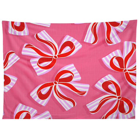 Dominique Vari Words Ditsy Kitsch Ribbons and bows Tapestry