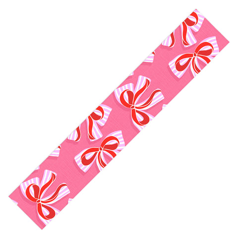 Dominique Vari Words Ditsy Kitsch Ribbons and bows Table Runner