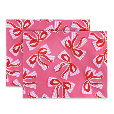 Dominique Vari Words Ditsy Kitsch Ribbons and bows Placemat