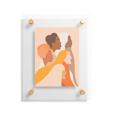 Dominique Vari Words Girl Power Strong Women Floating Acrylic Print