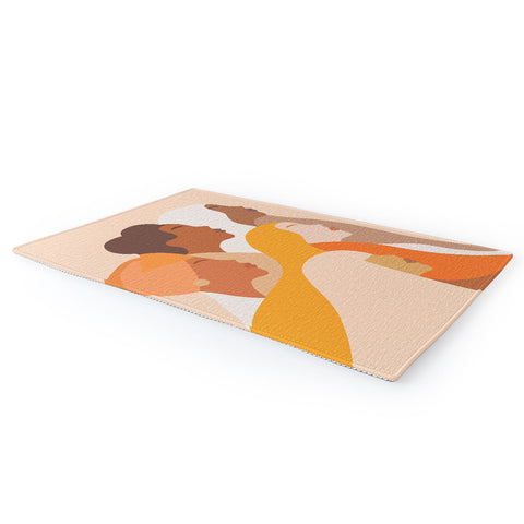 Dominique Vari Words Girl Power Strong Women Area Rug