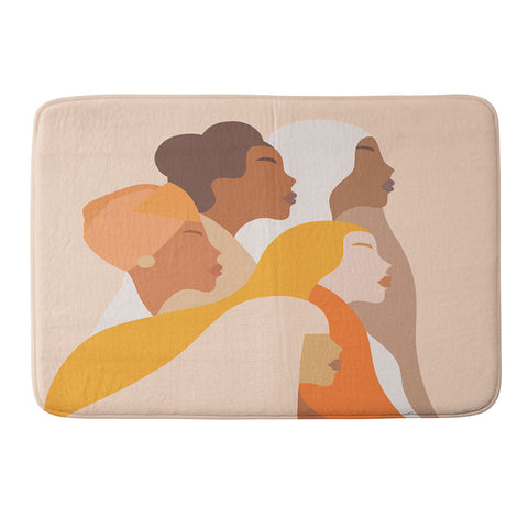 Dominique Vari Words Girl Power Strong Women Memory Foam Bath Mat