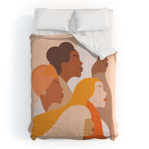 Dominique Vari Words Girl Power Strong Women Comforter