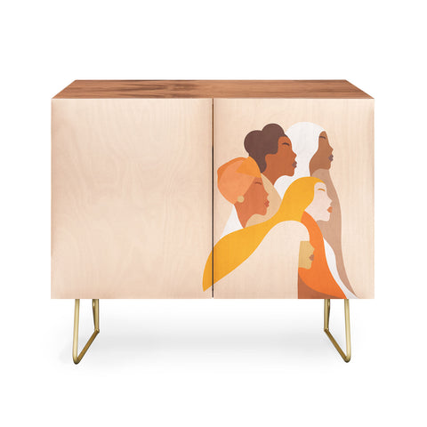 Dominique Vari Words Girl Power Strong Women Credenza