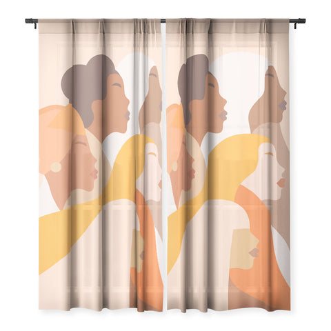 Dominique Vari Words Girl Power Strong Women Sheer Non Repeat