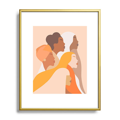 Dominique Vari Words Girl Power Strong Women Metal Framed Art Print