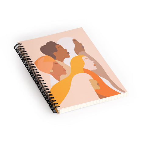 Dominique Vari Words Girl Power Strong Women Spiral Notebook