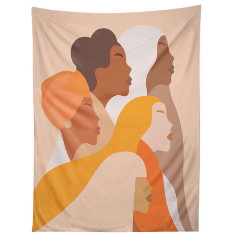 Dominique Vari Words Girl Power Strong Women Tapestry