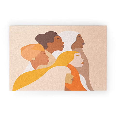 Dominique Vari Words Girl Power Strong Women Welcome Mat