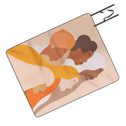 Dominique Vari Words Girl Power Strong Women Picnic Blanket