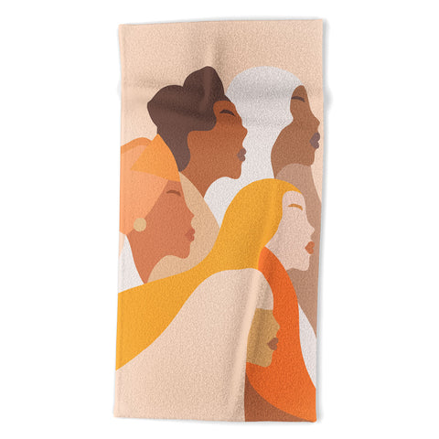 Dominique Vari Words Girl Power Strong Women Beach Towel