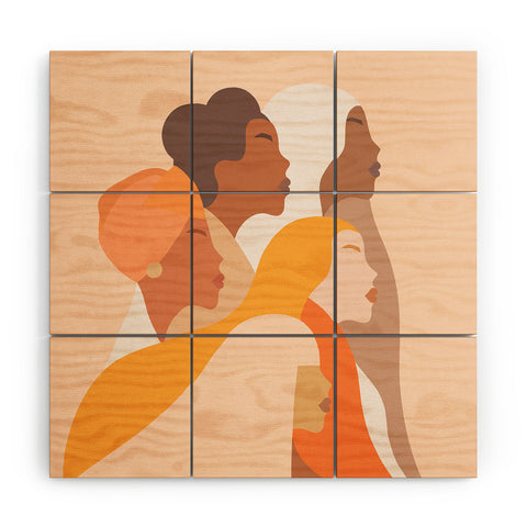 Dominique Vari Words Girl Power Strong Women Wood Wall Mural