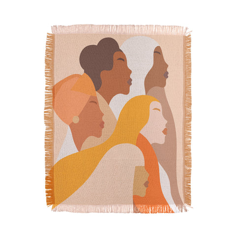 Dominique Vari Words Girl Power Strong Women Throw Blanket