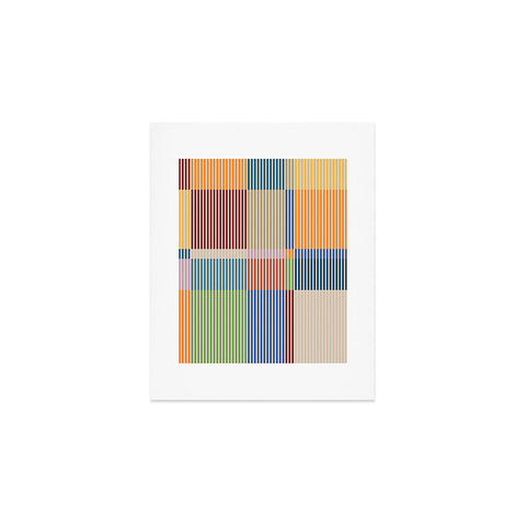 Dominique Vari Words Linear Bauhaus Pattern 3 Art Print