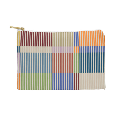 Dominique Vari Words Linear Bauhaus Pattern 3 Pouch