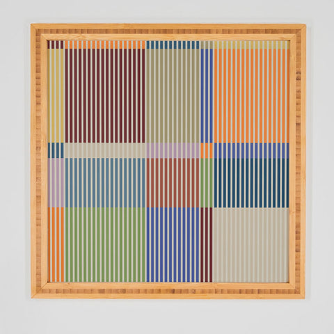 Dominique Vari Words Linear Bauhaus Pattern 3 Framed Wall Art