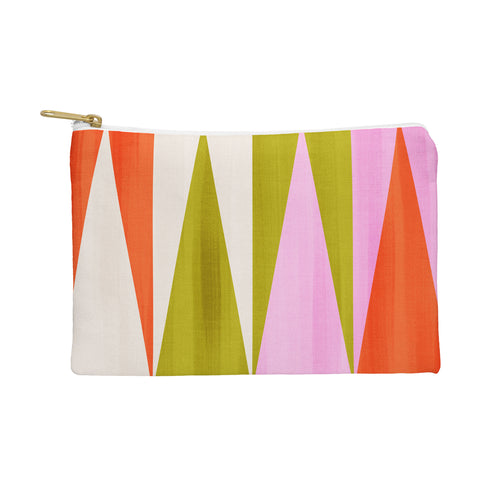 Dominique Vari Words Mid Mod Diamond Pattern 1 Pouch