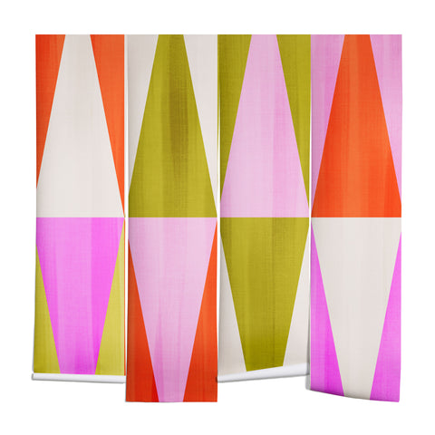 Dominique Vari Words Mid Mod Diamond Pattern 1 Wall Mural