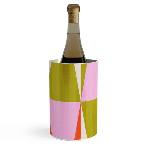 Dominique Vari Words Mid Mod Diamond Pattern 1 Wine Chiller