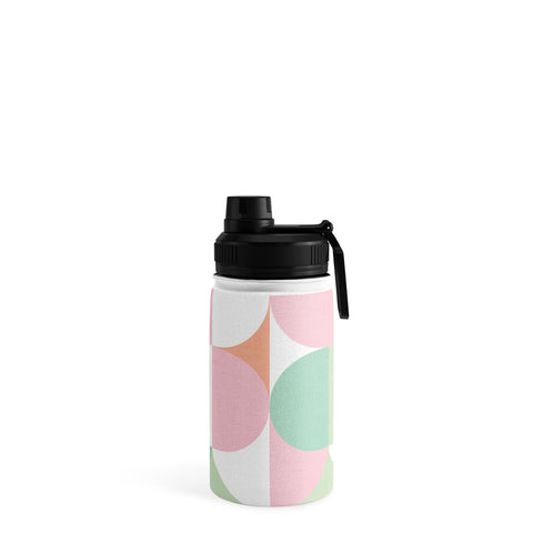 Dominique Vari Words MidMod geometric dots and shapes Water Bottle