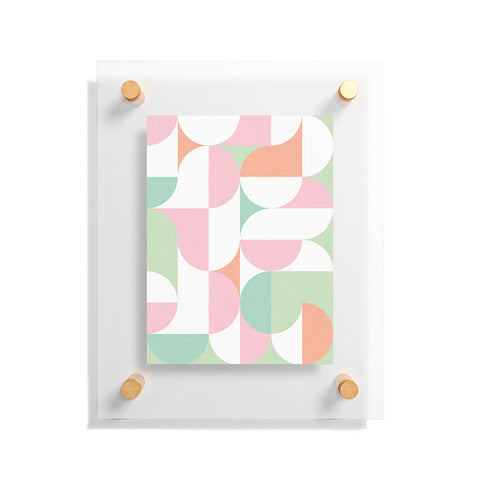 Dominique Vari Words MidMod geometric dots and shapes Floating Acrylic Print